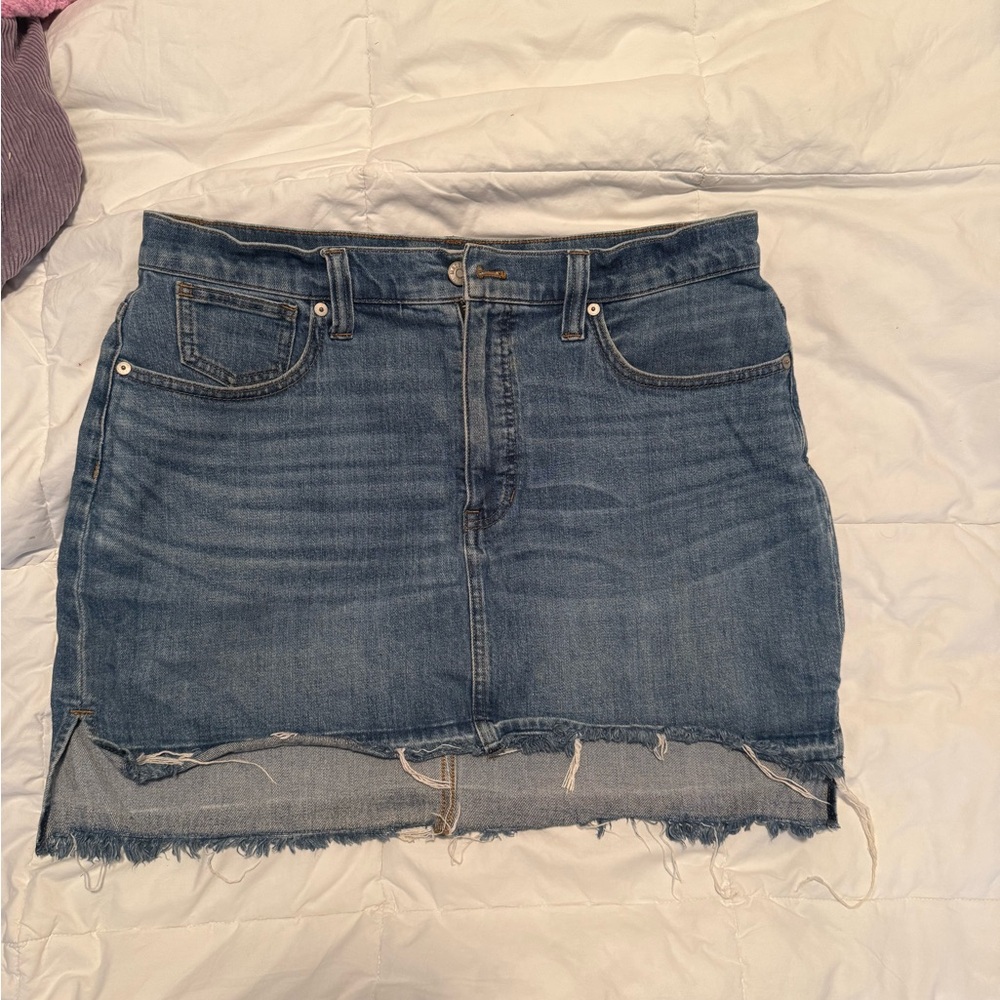 Madewell denim skirt